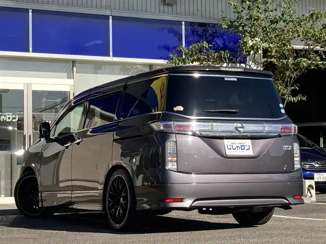 日産 エルグランド 250ハイウェイスターS 静岡県 2017(平29)年 11.6万km メタルグレー (株)IDOMが運営する【じしゃロン焼津店】の自社ローン専用車両になります。こちらは現金またはオートローンご利用時の価格です。自社ローンご希望の方は別途その旨お申付け下さい　/純正ＨＤＤナビ/（フルセグＴＶ/Ｂｌｕｅｔｏｏｔｈ接続/ＣＤ/ＤＶＤ）/フリップダウンモニター/片側パワースライドドア/３６０°カメラ/ＥＴＣ/ビルシュタイン車高調/ＲＡＹＳ製２０インチＡＷ/プッシュスタート＆スマートキー