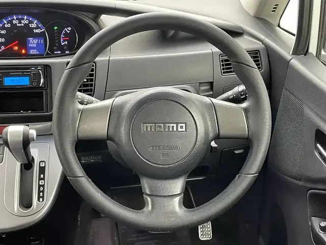 ダイハツ ムーヴ カスタム X 岡山県 2010(平22)年 16万km パールホワイトⅢ 社外オーディオ/型番:DEH-P650/HIDヘッドライト/フォグライト/純正フロアマット/純正ドアバイザー/純正14インチアルミホイール/電動格納ミラー/シートリフター/ウインカーミラー/スマートキー×1