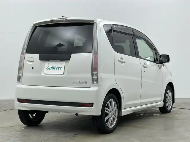 ダイハツ ムーヴ カスタム X 岡山県 2010(平22)年 16万km パールホワイトⅢ 社外オーディオ/型番:DEH-P650/HIDヘッドライト/フォグライト/純正フロアマット/純正ドアバイザー/純正14インチアルミホイール/電動格納ミラー/シートリフター/ウインカーミラー/スマートキー×1