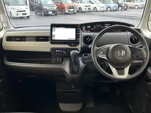 ホンダ Ｎ ＢＯＸ L 栃木県 2022(令4)年 1.5万km ブリティッシュグリーンP ホンダセンシング/・衝突軽減ブレーキ/・歩行者事故低減ステアリング/・路外逸脱抑制機能/・アダプティブクルーズコントロール/・車線維持支援システム/・標識認識機能/・先行車発進お知らせ機能/・オートハイビーム/・パーキングセンサーシステム/純正8インチSDナビ/・フルセグTV/・CD/DVD/BT/・SD/AM.FM/バックカメラ/前後純正ドライブレコーダー/両側電動スライドドア/ステアリングスイッチ/電子パーキングブレーキ/ブレーキホールド/D/N席シートヒーター/USBポート/LEDヘッドライト/オートライト/ヘッドライトレベライザー/スマートキー/プッシュスタート/純正フロアマット/ドアバイザー/横滑り防止システム/電動格納ウィンカーミラー