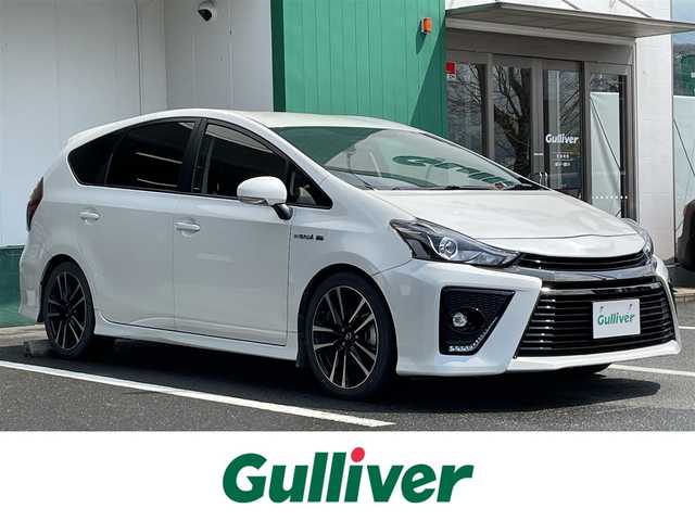 トヨタ プリウス α S ツーリングセレクション G’s 香川県 2016(平28)年 7万km ホワイトパールクリスタルシャイン ・純正SDナビ/・フルセグTV　BT/・バックカメラ/・専用ハーフレザーシート/・専用18インチAW/・LEDBEAM/・LEDライト/・ビルトインETC/・ウインカーミラー/・オートライト