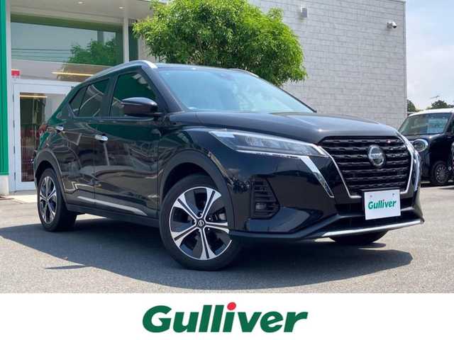 日産 キックス X 静岡県 2021(令3)年 3.6万km ピュアブラック エンジンスタートボタン/スマートキー/スペアキー１本/取扱説明書/パワーウィンドウ/パワーステアリング/クルーズコントロール/ETC/USB入力端子/バックカメラ/SDナビ/フロアマット/純正アルミホイール/ルーフレール/ABS/横滑り防止装置/コーナーセンサー前後/オートライト/LEDライト/Wプラスサイドエアバック/衝突軽減システム