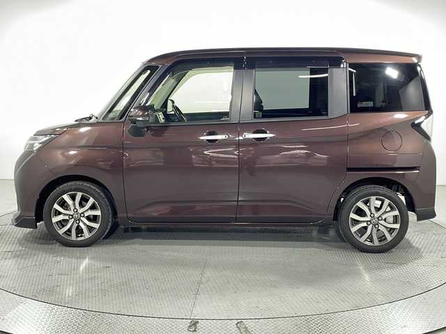 トヨタ タンク カスタムG－T 広島県 2017(平29)年 3.8万km プラムブラウンパールクリスタルシャイン 純正ナビ/両側パワースライドドア/バックカメラ/スマートアシスト/・衝突回避支援ブレーキ/・車線逸脱警報/・誤発進抑制機能/リヤコーナーセンサー/クルーズコントロール/LEDヘッドランプ/フォグランプ/オートライト/純正アルミホイール(175/55/R15)/スマートキー/ETC2.0/前後ドライブレコーダー/純正フロアマットフリップダウンモニター