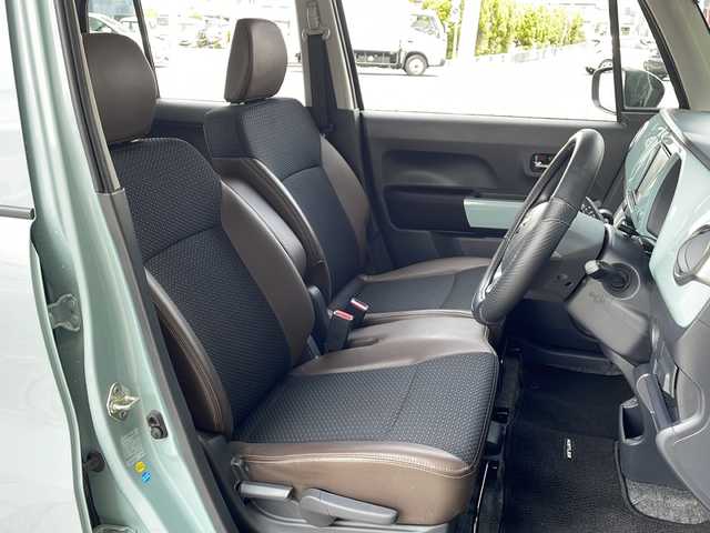 スズキ ハスラー タフワイルド 静岡県 2019(令1)年 3.2万km オフブルーメタリック/ブラック 2トーン パナソニック製純正ナビ/・CD/DVD/・FM/AM/・Bluetooth/・フルセグTV/・SD/・USB/主要装備/・全方位カメラ/・ハーフレザーシート/・運転席＋助手席シートヒーター/・ＨＩＤヘッドライト/・レーンキープアシスト/・デュアルカメラブレーキサポート/・ＥＴＣ/・プッシュスタート/・前後ドライブレコーダー/・アイドリングストップ/・横滑り防止装置/・フォグランプ