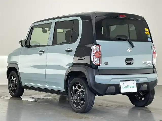 スズキ ハスラー タフワイルド 愛知県 2019(令1)年 3.2万km オフブルーメタリック/ブラック 2トーン パナソニック製純正ナビ/・CD/DVD/・FM/AM/・Bluetooth/・フルセグTV/・SD/・USB/主要装備/・全方位カメラ/・ハーフレザーシート/・運転席＋助手席シートヒーター/・ＨＩＤヘッドライト/・レーンキープアシスト/・デュアルカメラブレーキサポート/・ＥＴＣ/・プッシュスタート/・前後ドライブレコーダー/・アイドリングストップ/・横滑り防止装置/・フォグランプ