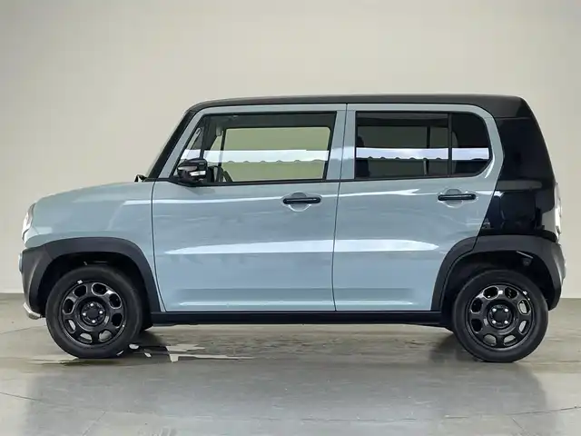 スズキ ハスラー タフワイルド 愛知県 2019(令1)年 3.2万km オフブルーメタリック/ブラック 2トーン パナソニック製純正ナビ/・CD/DVD/・FM/AM/・Bluetooth/・フルセグTV/・SD/・USB/主要装備/・全方位カメラ/・ハーフレザーシート/・運転席＋助手席シートヒーター/・ＨＩＤヘッドライト/・レーンキープアシスト/・デュアルカメラブレーキサポート/・ＥＴＣ/・プッシュスタート/・前後ドライブレコーダー/・アイドリングストップ/・横滑り防止装置/・フォグランプ