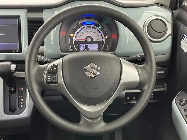 スズキ ハスラー タフワイルド 愛知県 2019(令1)年 3.2万km オフブルーメタリック/ブラック 2トーン パナソニック製純正ナビ/・CD/DVD/・FM/AM/・Bluetooth/・フルセグTV/・SD/・USB/主要装備/・全方位カメラ/・ハーフレザーシート/・運転席＋助手席シートヒーター/・ＨＩＤヘッドライト/・レーンキープアシスト/・デュアルカメラブレーキサポート/・ＥＴＣ/・プッシュスタート/・前後ドライブレコーダー/・アイドリングストップ/・横滑り防止装置/・フォグランプ
