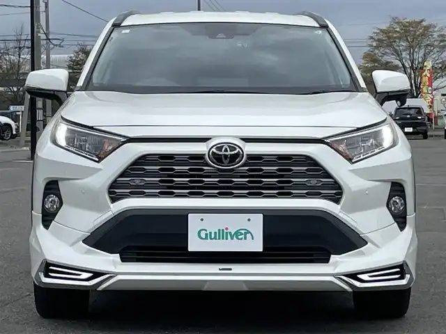 トヨタ ＲＡＶ４ G Zパッケージ 道央・札幌 2021(令3)年 7万km ホワイトパールクリスタルシャイン ４WD/モデリスタフルエアロ/ALPIN9インチナビ/CD/DVD/BT/フルセグ/トヨタセーフティセンス/プリクラッシュセーフティ/横滑り防止装置/レーダークルーズコントロール/ダウンヒルアシストコントロール/レーンキープアシスト/クリアランスソナー/ブラインドスポットモニター/パーキングサポートブレーキ/リアクロストラフィックアラート/ロードサインアシスト/バックカメラ/ビルトインETC/ドライブレコーダー/DRIVEMODE切替/デジタルインナーミラー/パワーバックドア/D席パワーシート/D席メモリーシート/前席シートヒーター/レザーシート/革巻きステアリング/ステアリングリモコン/ハンドルヒーター/電動パーキング/ブレーキホールド/MTモード付AT/プッシュスタート/スマートキー/LEDヘッドライト/オートライト/オートハイビーム/フォグランプ/電動格納ミラー/ウィンカーミラー/純正フロアマット/ドアバイザー