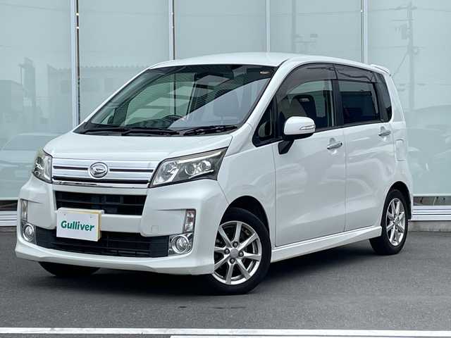 ダイハツ ムーヴ カスタム X LTD SA 神奈川県 2013(平25)年 6.6万km パールホワイトⅢ 純正SDナビ /ワンセグテレビ /バックカメラ /ETC　/スマートキー　/プッシュスタート　/純正フロアマット　/純正14インチアルミホイール　/キセノンヘッドライト　/ベンチシート　/USBポート　/ドアバイザー/フォグランプ