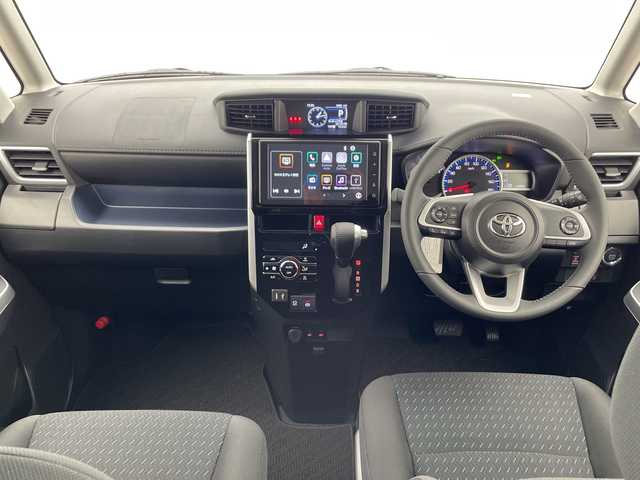 トヨタ ルーミー カスタムG－T 千葉県 2025(令7)年 0.1千km ブラックマイカメタリック/パールホワイト2トーン 登録済未使用車/純正ディスプレイオーディオ/　Bluetooth/フルセグTV/　Apple car play/Android Auto/スマートアシスト/レーダークルーズコントロール/車線逸脱警報/衝突軽減ブレーキ/クリアランスソナー/アラウンドビューモニター/先行車発進警報/ロードサインアシスト/電動パーキング/オートホールド/オートハイビーム/両側パワスラ/前席シートヒーター/LEDライト/フォグランプ/ロールサンシェード/シートバックテーブル/フロアマット