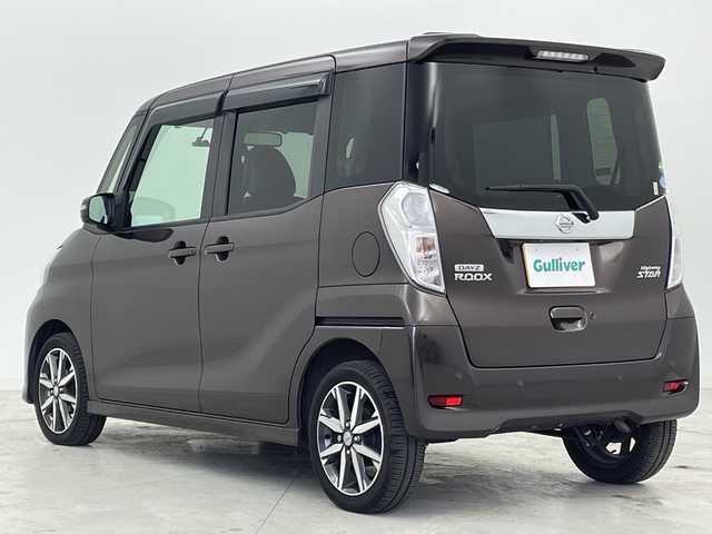 日産 デイズ ルークス HWS X Vセレクション 宮城県 2019(令1)年 5.4万km アッシュブラウンM 禁煙車/エマージェンシーブレーキ/オートマチックハイビーム/車線逸脱警報/アラウンドビューモニター/両側パワースライドドア/純正7インチナビ/（BT.AM.FM.CD.DVD.SD）/フルセグテレビ/純正ドライブレコーダー(F)/ETC/革巻きステアリング/ステアリングスイッチ/プッシュスタート/スマートキー/スペアキー/ロールサンシェード/シートバックテーブル/ハーフレザーシート/純正フロアマット/純正ドアバイザー/純正15インチアルミホイール/LEDヘッドライト/フォグランプ/アイドリングストップ/横滑り防止機能/コーナーセンサー