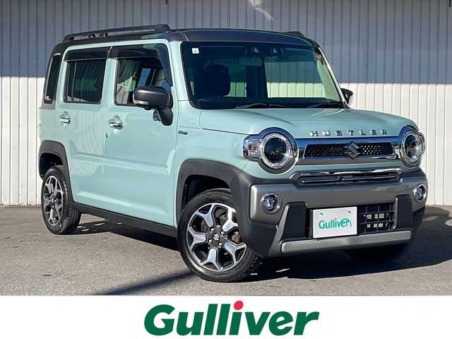 スズキ ハスラー Jスタイル ターボ 長野県 2021(令3)年 5.6万km オフブルーメタリック/ガンメタリック2トーンルーフ ４ＷＤ/ターボ/デュアルカメラブレーキ/純正メーカーナビフルセグTV/全方位カメラ/ドライブレコーダー/コーナーセンサー/シートヒーター/純正15インチアルミ/社外アルミ付き冬タイヤ積込/プッシュスタート/スペアキー