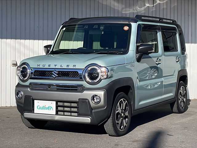 スズキ ハスラー Jスタイル ターボ 長野県 2021(令3)年 5.6万km オフブルーメタリック/ガンメタリック2トーンルーフ ４ＷＤ/ターボ/デュアルカメラブレーキ/純正メーカーナビフルセグTV/全方位カメラ/ドライブレコーダー/コーナーセンサー/シートヒーター/純正15インチアルミ/社外アルミ付き冬タイヤ積込/プッシュスタート/スペアキー