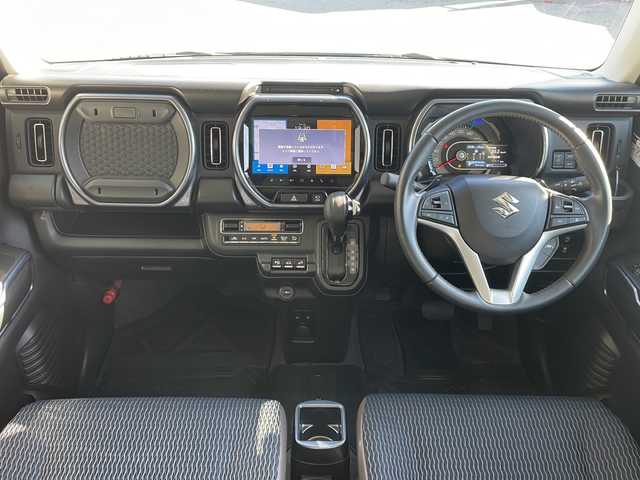 スズキ ハスラー Jスタイル ターボ 長野県 2021(令3)年 5.6万km オフブルーメタリック/ガンメタリック2トーンルーフ ４ＷＤ/ターボ/デュアルカメラブレーキ/純正メーカーナビフルセグTV/全方位カメラ/ドライブレコーダー/コーナーセンサー/シートヒーター/純正15インチアルミ/社外アルミ付き冬タイヤ積込/プッシュスタート/スペアキー