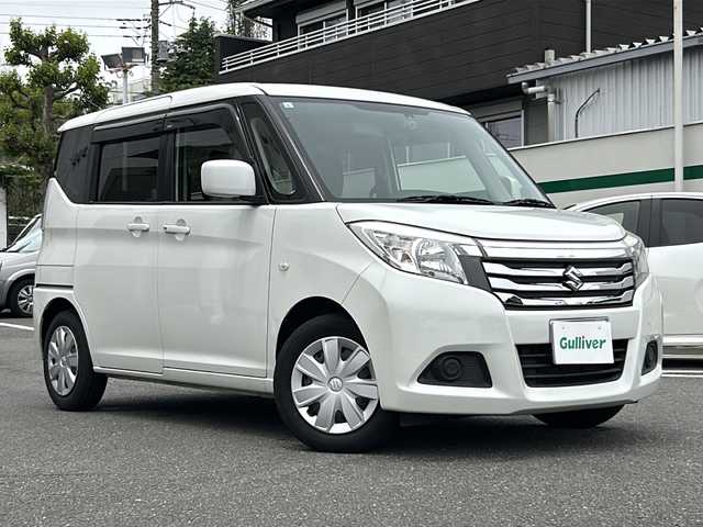 スズキ ソリオ G 東京都 2017(平29)年 2.3万km ピュアホワイトP ・ワンオーナー/・SDナビ/（フルセグ/Bluetooth/AUX）/・前後ドライブレコーダー/・左側パワースライドドア/・純正フロアマット/・シートヒーター/・スマートキー/・スペアキー/・プッシュスタート/・保証書/・取説書