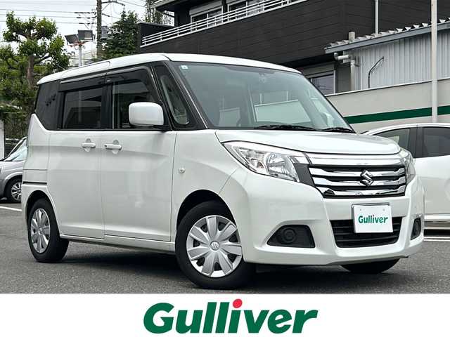 スズキ ソリオ G 東京都 2017(平29)年 2.3万km ピュアホワイトP ・ワンオーナー/・SDナビ/（フルセグ/Bluetooth/AUX）/・前後ドライブレコーダー/・左側パワースライドドア/・純正フロアマット/・シートヒーター/・スマートキー/・スペアキー/・プッシュスタート/・保証書/・取説書