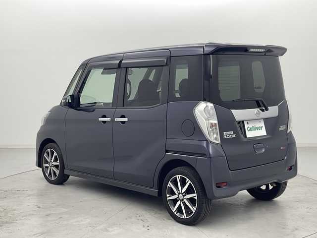 日産 デイズ ルークス ハイウェイスター Gターボ 宮城県 2018(平30)年 3.6万km プレミアムパープルP 禁煙車/1オーナー/アラウンドビューモニター/エマージェンシーブレーキ/クルーズコントロール/オートハイビーム/純正ナビ　地図SD無/・AUX.CD.DVD.BT.HDMI/フルセグTV/両側パワースライドドア/LEDヘッドライト/フォグランプ/純正ドライブレコーダー/ステアリングスイッチ/アイドリングストップ/横滑り防止装置/レザー調シートカバー/社外レーダー/プッシュスタート/スマートキー×2/純正15inAW/純正フロアマット
