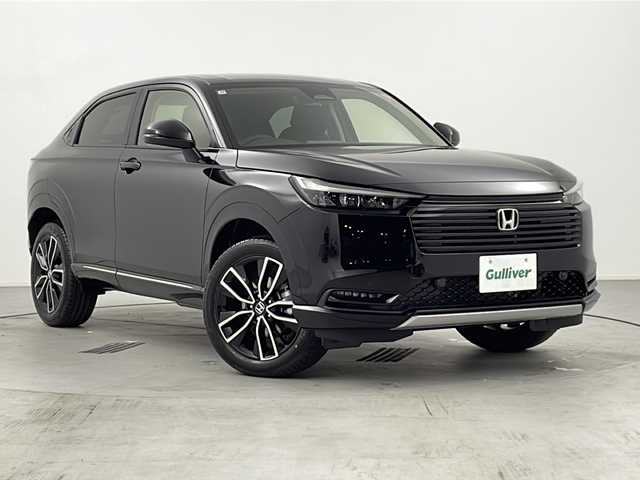 ホンダ ヴェゼル ハイブリッド e:HEV Z 愛知県 2025(令7)年 0.1千km クリスタルブラックパール /R7年10月登録済未使用車//純正HondaCONNECTナビ//フルセグTV/AMFM/Bluetooth/USB/AppleCarPlay/AndroidAuto//ビルトインETC2.0//バックカメラ//HondaSENSING//アダプティブクルーズコントロール//パーキングセンサーシステム//ブラインドスポットモニター//アダプティブドライビングビーム//後退出庫サポート//フルLEDヘッドランプ//オートライト//LEDアクティブコーナリングライト//LEDフォグランプ//フルLEDリアコンビランプ//ハンズフリーパワーテールゲート//プライムスムースコンビシート//前席シートヒーター//革巻きステアリング//ステアリングスイッチ//ステアリングヒーター//パドルシフト式減速セレクター//純正18インチアルミホイール//電子パーキングブレーキ//ブレーキホールド//ヒルディセントコントロール//プッシュスタート//電動格納ミラー//アイドリングストップ