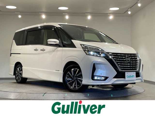 日産 セレナ ハイウェイスター V 愛知県 2020(令2)年 6.1万km ブリリアントホワイトパール 純正10インチナビ/純正フリップダウンモニター/プロパイロット/両側電動スライドドア/アラウンドビューモニター/LEDヘッドライト/ETC/ドライブレコーダー/ブラインドスポットモニター/フルセグTV/Bluetooth/コーナーセンサー/レーンキープアシスト/パーキングアシスト/オートハイビーム/プッシュスタート/USB接続/HDMI接続/スマートキー/CD/DVD再生/アイドリングストップ/ミュージックサーバー/ミュージックプレイヤー接続/純正フロアマット/純正アルミホイール/オートライト/革調シートカバー/禁煙車/後期モデル/ウィンカーミラー/電動格納ミラー/フォグランプ/Wエアコン/電動パーキングブレーキ/オートブレーキホールド/ステアリングリモコン/ハンズフリーパワースライドドア