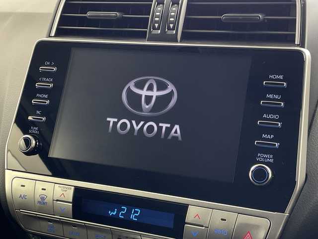 トヨタ ランドクルーザー プラド TX 岐阜県 2022(令4)年 1.6万km ブラック サンルーフ/モデリスタエアロ/純正9インチディスプレイオーディオ/(Bluetooth/フルセグTV/Miracast/USB)/パノラミックビューモニター　/トヨタセーフティセンス/プリクラッシュセーフティ/レーンキープアシスト/コーナーセンサー/ロードサインアシスト/オートハイビーム/先行車発信告知/レーダークルーズコントロール/MTモード付AT/ドライブレコーダー/ETC/純正フロアマット/純正アルミホイール/ドアバイザー/LEDヘッドライト