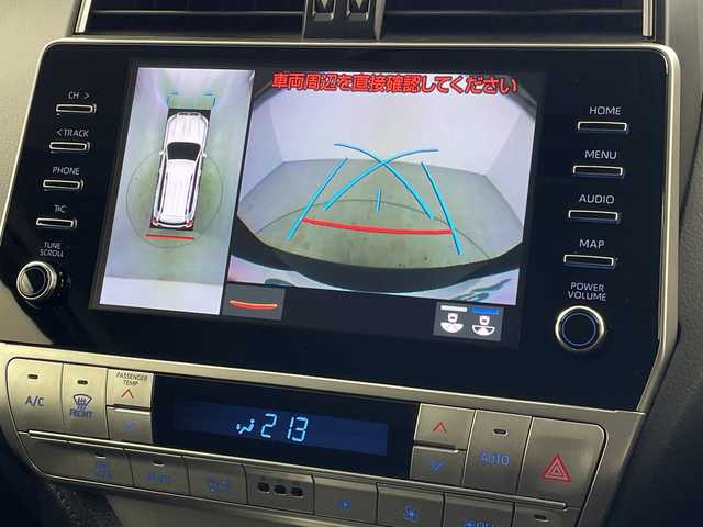 トヨタ ランドクルーザー プラド TX 岐阜県 2022(令4)年 1.6万km ブラック サンルーフ/モデリスタエアロ/純正9インチディスプレイオーディオ/(Bluetooth/フルセグTV/Miracast/USB)/パノラミックビューモニター　/トヨタセーフティセンス/プリクラッシュセーフティ/レーンキープアシスト/コーナーセンサー/ロードサインアシスト/オートハイビーム/先行車発信告知/レーダークルーズコントロール/MTモード付AT/ドライブレコーダー/ETC/純正フロアマット/純正アルミホイール/ドアバイザー/LEDヘッドライト