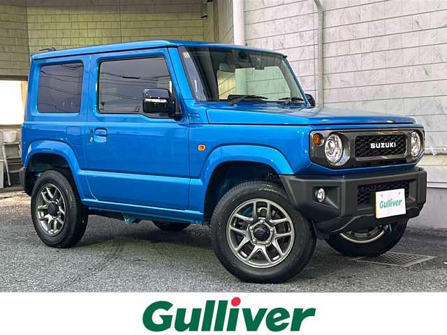 スズキ ジムニー XC 神奈川県 2023(令5)年 0.7万km ブリスクブルーM 5速MT/ワンオーナー/純正ディーラーナビ(CD/DVD/SD/USB/BT)/バックカメラ/衝突被害軽減ブレーキ/レーンキープアシスト/横滑り防止装置/ダウンヒルアシストコントロール/クルーズコントロール/アイドリングストップ/ビルトインETC/前方ドライブレコーダー/D/N席シートヒーター/ミラーヒーター/ISOFIX/スペアキー×1/保証書/取扱説明書