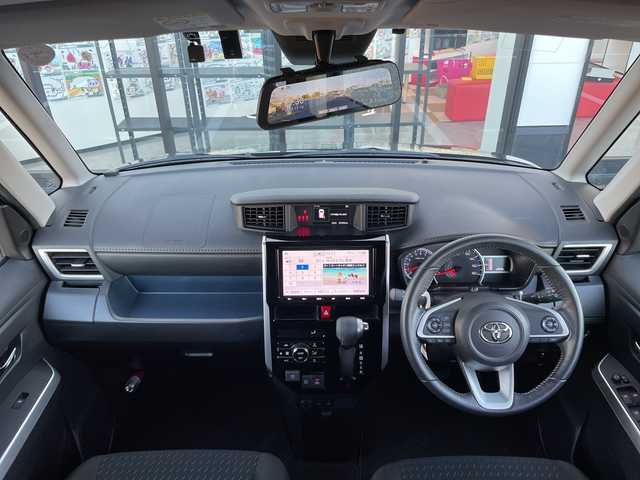 トヨタ ルーミー カスタムG 千葉県 2020(令2)年 4万km ブラックマイカメタリック モデリスタエアロ/純正9インチナビ/(フルセグTV/BT/CD/DVD/FM/AM)/全周囲カメラ/デジタルインナーミラー型前後ドラレコ/衝突被害軽減システム/両側パワースライドドア/横滑り防止装置/ビルトインETC2.0/アイドリングストップ/LEDヘッドライト/フォグランプ/オートライト/ウィンカーミラー/電動格納ミラー/社外14インチAW/シートヒーター/シートリフター/ブレーキホールド/電子制御パーキング/プッシュスタート/スマートキー/フロアマット/スペアキー/取扱説明書/保証書