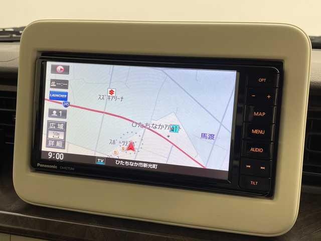 スズキ ラパン モード 茨城県 2020(令2)年 1万km ピュアホワイトP 純正ナビ　フルセグＴＶ　Ｂｌｕｅｔｏｏｔｈ　衝突軽減ブレーキ　ビルトインＥＴＣ　シートヒーター　ＵＳＢ入力端子　コーナーセンサー　オートライト　オートハイビーム　横滑り防止装置　純正フロアマット