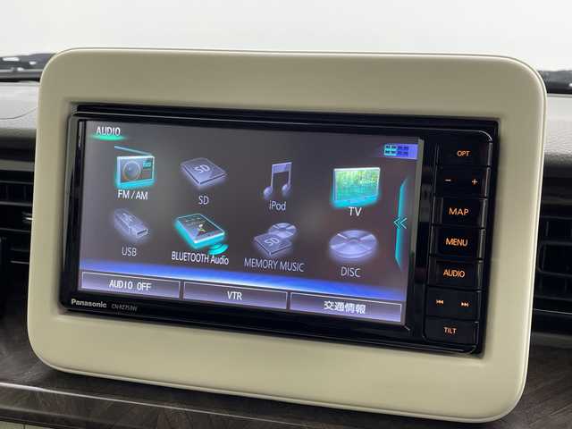 スズキ ラパン モード 茨城県 2020(令2)年 1万km ピュアホワイトP 純正ナビ　フルセグＴＶ　Ｂｌｕｅｔｏｏｔｈ　衝突軽減ブレーキ　ビルトインＥＴＣ　シートヒーター　ＵＳＢ入力端子　コーナーセンサー　オートライト　オートハイビーム　横滑り防止装置　純正フロアマット