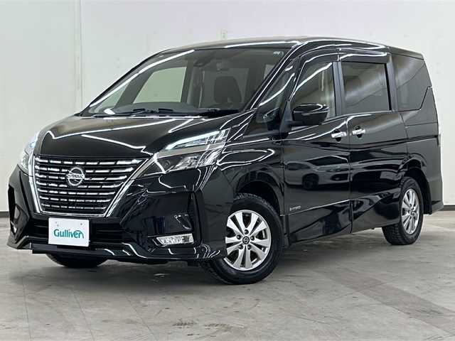 日産 セレナ ハイウェイスター V 道央・札幌 2021(令3)年 5.6万km ダイヤモンドブラック /４WD//純正ナビ（AM/FM/フルセグ/BT/DVD/CD）//プロパイロット//アラウンドビューモニター//BSM//レーダークルーズコントロール//両側パワースライドドア//ビルトインETC//電動パーキング//ブレーキホールド//ステアリングヒーター//前席シートヒーター//ステアリングスイッチ//純正エンジンスターター//電動格納ミラー//ドアバイザー//サイドウインカーミラー//純正15インチAW//スマートキー//プッシュスタート//WAC//オートLEDヘッドライト//横滑り防止装置//衝突被害軽減システム