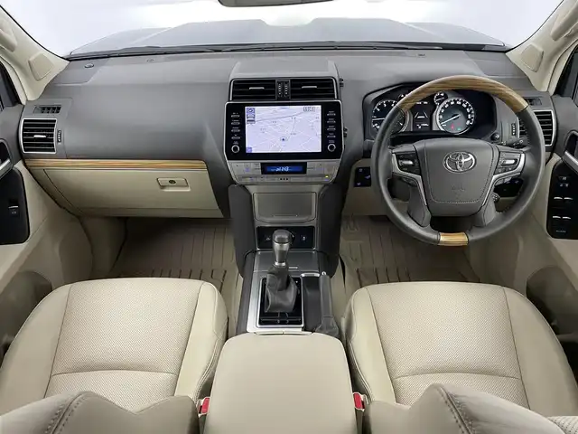 トヨタ ランドクルーザー プラド TX Lパッケージ マットブラED 埼玉県 2022(令4)年 1.8万km ブラック ムーンルーフ　メーカーナビ　パノラミックビューモニター　ベージュレザー　ＢＳＭ　ビルトインＥＴＣ２．０　　セーフティセンス　シートヒーター　ベンチレーション　レーダークルーズコントロール　ドラレコ