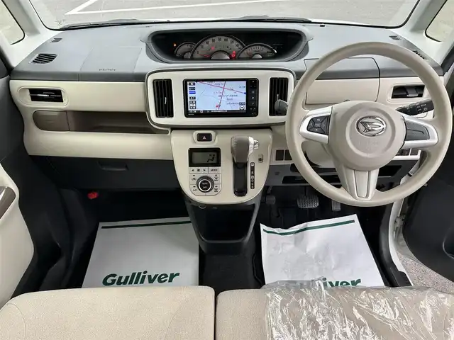 ダイハツ ムーヴ キャンバス G メイクアップ リミテッド　SAⅢ 栃木県 2020(令2)年 4.7万km パールホワイトⅢ/ナチュラルベージュマイカメタリック 2トーン スマートアシスト/純正7インチナビ/フルセグTV/DVD/Bluetooth/USB/パノラマモニター/前後ドライブレコーダー/両側パワースライドドア/プッシュスタート/ステアリングリモコン/LEDオートライト/LEDフォグランプ/純正14インチタイヤ/アイドリングストップ/横滑り防止装置/ドアバイザー/電動格納ミラー
