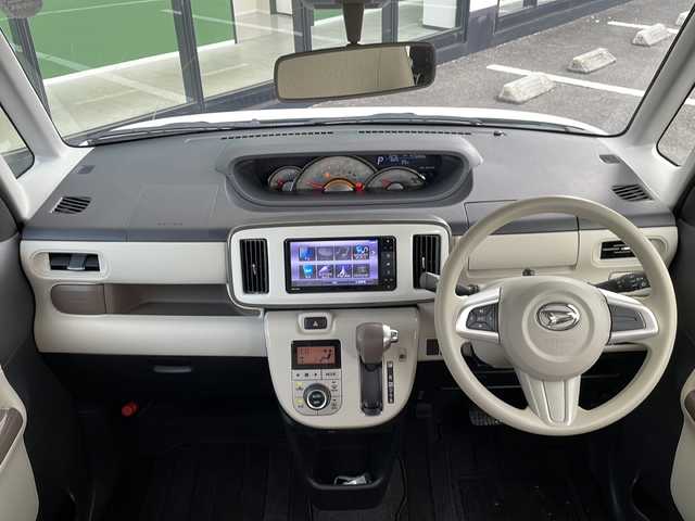 ダイハツ ムーヴ キャンバス G メイクアップ リミテッド　SAⅢ 福岡県 2020(令2)年 4.7万km パールホワイトⅢ/ナチュラルベージュマイカメタリック 2トーン スマートアシスト/純正7インチナビ/フルセグTV/DVD/Bluetooth/USB/パノラマモニター/前後ドライブレコーダー/両側パワースライドドア/プッシュスタート/ステアリングリモコン/LEDオートライト/LEDフォグランプ/純正14インチタイヤ/アイドリングストップ/横滑り防止装置/ドアバイザー/電動格納ミラー