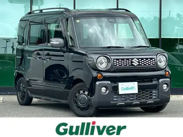 スズキ スペーシア ギア HYBRID XZ 和歌山県 2020(令2)年 6.6万km ブルーイッシュブラックパール3 純正8インチナビ（CN-RZ856）/（BT/CD/DVD/AM/FM）/フルセグTV/横滑り防止/衝突被害軽減ブレーキ/レーンキープアシスト/オートライト/前方ドラレコ/両側パワスラ/ビルトインETC/前席シートヒーター/ステアリングリモコン/後席サーキュレーター/LEDヘッドライト/フォグランプ/ベンチシート/ドアバイザー/プッシュスタート/アイドリングストップ