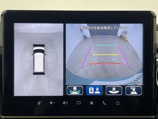 スズキ スペーシア ギア マイスタイル 大分県 2022(令4)年 2.3万km オフブルーメタリック/ホワイト2トーン 純正ナビ/ＴＶ/Bluetooth/全方位カメラ/レーダークルーズ/レーンキープ/HUD/リアサーキュレーター/LEDヘッドライト/フォグランプ/両側パワースライドドア/シートヒーター/プッシュスタート/フロアマット/ドアバイザー