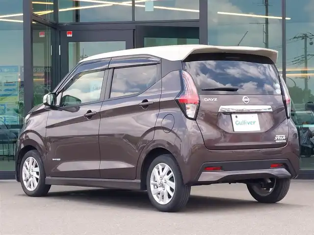 日産 デイズ HWS X プロパイロットED 東京都 2020(令2)年 2.6万km フローズンバニラパール/アッシュブラウンM プロパイロット/アラウンドビューモニター/ディスプレイオーディオ/アイドリングストップ/スマートキー/LEDヘッドライト/オートライト/エマージェンシーブレーキ/車線逸脱警報/踏み間違い衝突防止アシスト/車線逸脱防止支援システム/前方衝突予測警報/ふらつき警報