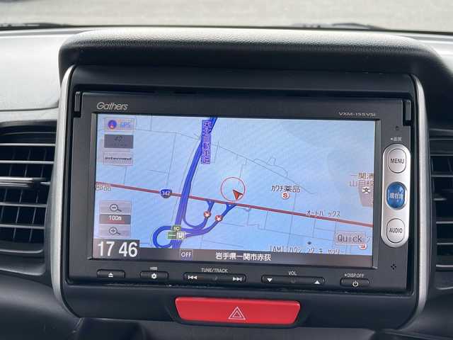 ホンダ Ｎ ＢＯＸ SSパッケージ 岩手県 2014(平26)年 3.5万km スマートブラック 純正インターナビ/AM/FM/CD/DVD/Bluetooth/ワンセグTV/バックカメラ/ドライブレコーダー/両側パワースライドドア/衝突被害軽減ブレーキ/横滑り防止装置/シートヒーター/HIDヘッドライト/スマートキー/プッシュスタート/電動格納ミラー/社外14インチAW/純正フロアマット/ドアバイザー/保証書/取扱説明書