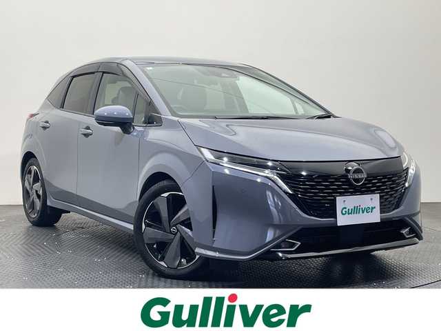 日産 オーラ G レザーエディション 愛媛県 2023(令5)年 1.4万km グレー ・純正メモリーナビ/・フルセグテレビ/Bluetooth/・アラウンドビューモニター/・BOSEサウンド/・レザーシート/・シートヒーター/・ステアリングヒーター/・衝突被害軽減ブレーキ/・レーンキープアシスト/・BSM/・プロパイロット/・前後コーナーセンサー/・LEDヘッドライト/・スマートキー/・ETC