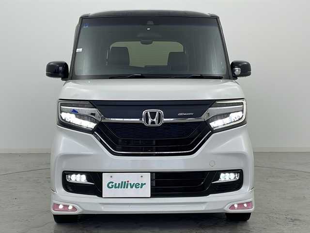 ホンダ Ｎ ＢＯＸ カスタム G L ターボ ホンダセンシング 宮城県 2019(令1)年 4.3万km プラチナホワイトパール 両側パワースライドドア/ハーフレザーシート/フリップダウンモニター/ホンダセンシング/・アダプティブクルーズコントロール/・レーンキープアシスト/・プリクラッシュセーフティ/LEDヘッドライト/LEDフォグライト/ビルドインETC/革巻きステアリング/パドルシフト/ステアリングスイッチ/純正14インチアルミホイール