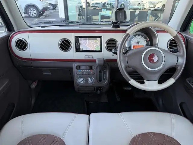 スズキ ラパン ショコラ G 東京都 2015(平27)年 5.4万km フィズブルーパールメタリック 社外ＳＤナビ/ビルトインＥＴＣ/アイドリングストップ機能/前後ドライブレコーダー/プッシュスタート/革調シート/純正フロアマット/スマートキー/ＩＳＯＦＩＸ/オートライト/HIDヘッドライト