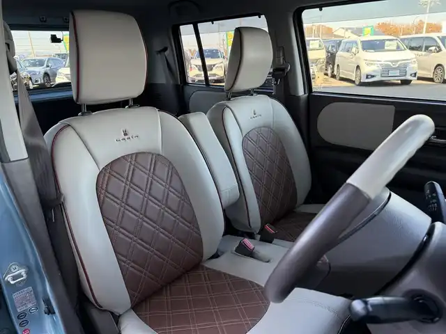 スズキ ラパン ショコラ G 東京都 2015(平27)年 5.4万km フィズブルーパールメタリック 社外ＳＤナビ/ビルトインＥＴＣ/アイドリングストップ機能/前後ドライブレコーダー/プッシュスタート/革調シート/純正フロアマット/スマートキー/ＩＳＯＦＩＸ/オートライト/HIDヘッドライト