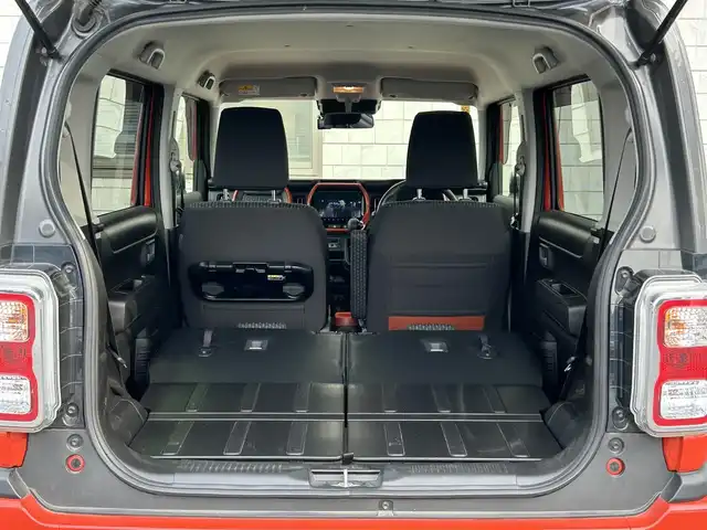 スズキ ハスラー HYBRID X 福岡県 2020(令2)年 2.7万km バーミリオンオレンジ/ガンメタリック2トーン ワンオーナー/純正9インチメモリナビ【3A103-59S00】/(AM/FM/CD/DVD/USB/Bluetooth/iPod/Smartphone Link/フルセグTV)/バックモニター/全方位モニター/スズキセーフティサポート/・デュアルカメラブレーキサポート/・誤発進抑制機能/・車線逸脱警報/・先行車発進お知らせ/・標識認識/・後退時ブレーキサポート/・後方誤発進抑制/・リヤパーキングセンサー/オートライト/純正15インチアルミホイール/前方ドライブレコーダー【91001384】/シートヒーター（D/N）/USBポート×1/プッシュスタート/アイドリングストップ/ステアリングスイッチ/純正フロアマット/電格ウィンカーミラー/ドアバイザー/スペアキー×1/保証書/取扱説明書/ナビ取扱説明書