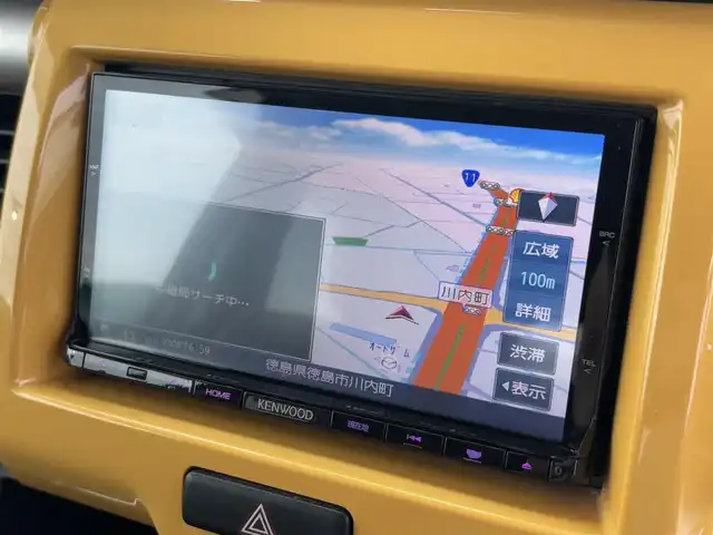 スズキ ハスラー G 徳島県 2016(平28)年 6.2万km アクティブイエロー/ブラック2トーンルーフ 社外ナビ　MDV-X702/バックカメラ/シートヒーター/フルセグTV（走行中視聴可）/ETC/ドライブレコーダー（前後）/ベンチシート/横滑り防止装置/衝突軽減システム/オートライト/キセノンヘッドライト