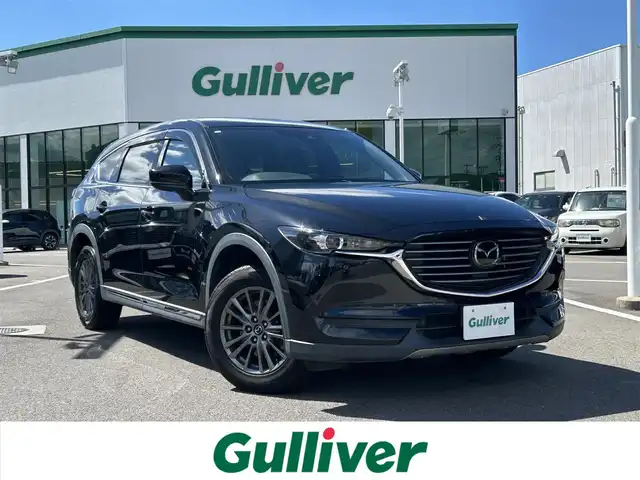マツダ ＣＸ－８ XD 愛媛県 2018(平30)年 4.9万km ジェットブラックマイカ 禁煙車/登録時走行距離：48604km/メーカーオプション純正ナビ/BT/AM・FM/CD/DVD/後席フリップダウンモニター/クルーズコントロール/バックカメラ/トラクションコントロールシステム/純正アルミホイール/純正フロアマット/LEDヘッドライト/前後コーナーセンサー/3列シート