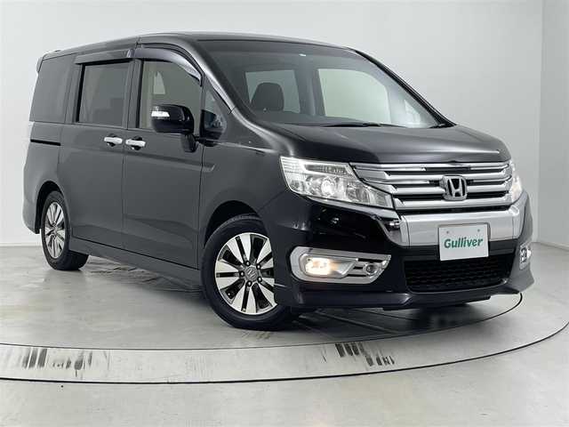 ホンダ ステップワゴン スパーダ Z 埼玉県 2014(平26)年 7.8万km プレミアムスパークルブラックパール 両側パワースライドドア/純正９インチメモリナビ(型式：VXM-145VFNi)/CD/DVD/Bluetooth/フルセグ/クルーズコントロール/バックカメラ/ビルトインETC/パドルシフト/プッシュスタート/スマートキー/スペアキー