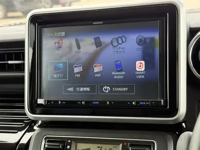 スズキ スペーシア カスタム HYBRID XS ターボ 道南・函館 2019(令1)年 4.1万km スチールシルバーM ・社外SDナビ/・フルセグＴＶ/・両側パワースライドドア/・衝突被害軽減ブレーキ/・車線逸脱警報/・クルーズコントロール/・バックカメラ/・オートマチックハイビーム/・後方コーナーセンサー/・シートヒーター/・ＥＴＣ