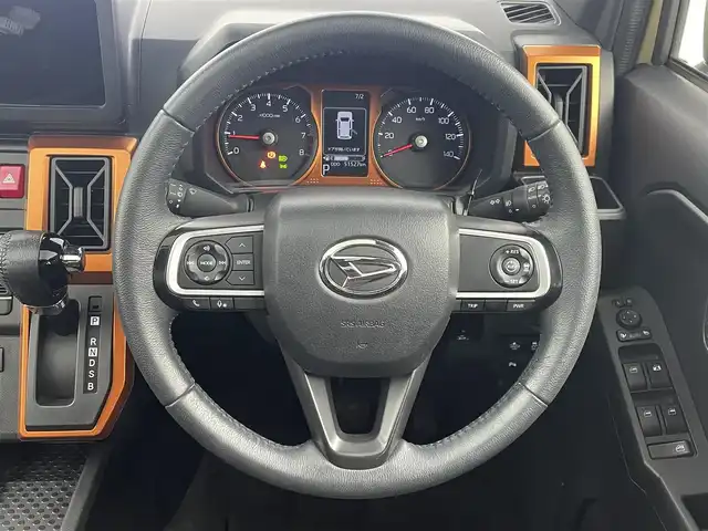 ダイハツ タフト G ターボ 大分県 2021(令3)年 5.2万km サンドベージュメタリック スマートキー/シートヒーター（D/N）/レーダークルーズ/コーナーセンサー/電子パーキング/オートホールド/オートライト/ステアリングスイッチ/衝突軽減ブレーキ/スカイフィールトップ/ルーフキャリア/ＬＥＤヘッドライト