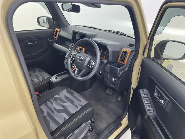 ダイハツ タフト G ターボ 大分県 2021(令3)年 5.2万km サンドベージュメタリック スマートキー/シートヒーター（D/N）/レーダークルーズ/コーナーセンサー/電子パーキング/オートホールド/オートライト/ステアリングスイッチ/衝突軽減ブレーキ/スカイフィールトップ/ルーフキャリア/ＬＥＤヘッドライト