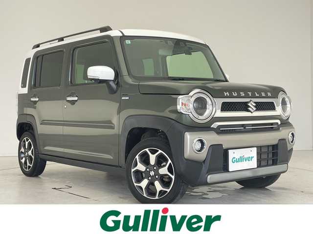 スズキ ハスラー Jスタイル ターボ 愛知県 2021(令3)年 4.8万km クールカーキパールメタリック/ホワイト2トーンルーフ SDナビ/全方位カメラ/レーダークルーズコントロール/シートヒーター/バックカメラ/コーナーセンサー/純正アルミホイール/ルーフレール/LEDヘッドライト/パドルシフト/オートマチックハイビーム/ドライブレコーダー/ETC/ステアリングスイッチ/スマートキー/プッシュスタート