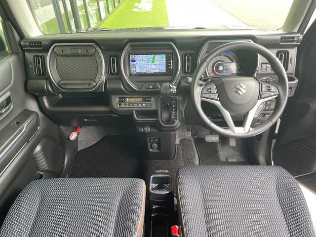 スズキ ハスラー Jスタイル ターボ 愛知県 2021(令3)年 4.8万km クールカーキパールメタリック/ホワイト2トーンルーフ SDナビ/全方位カメラ/レーダークルーズコントロール/シートヒーター/バックカメラ/コーナーセンサー/純正アルミホイール/ルーフレール/LEDヘッドライト/パドルシフト/オートマチックハイビーム/ドライブレコーダー/ETC/ステアリングスイッチ/スマートキー/プッシュスタート